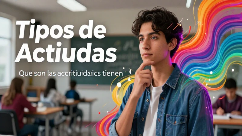 Las actitudes son disposiciones con diferentes tipos