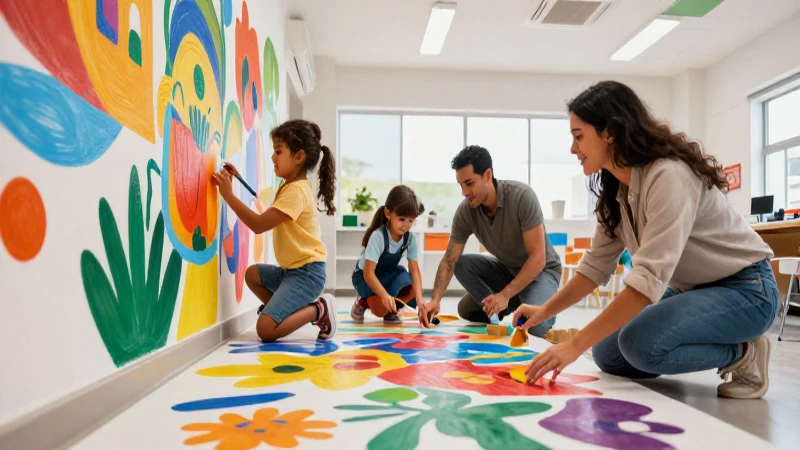 Fomenta la creatividad mediante el arte compartido