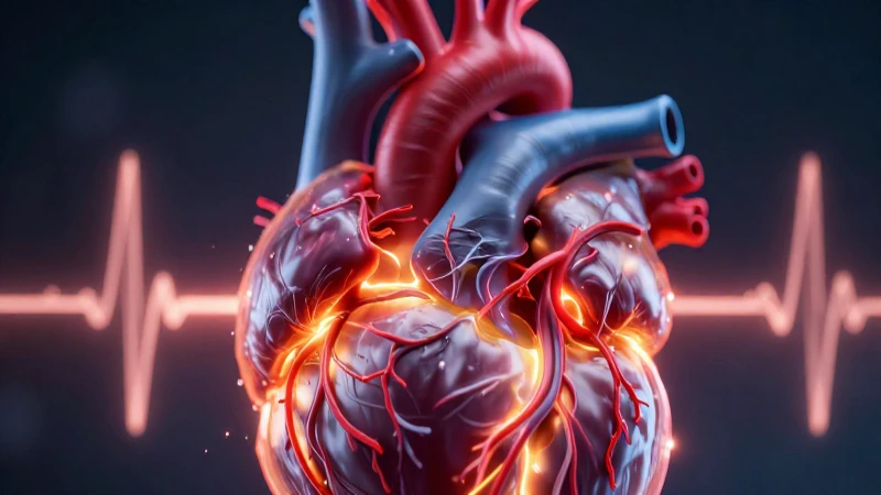 Corazón estilizado latiendo con energía vital