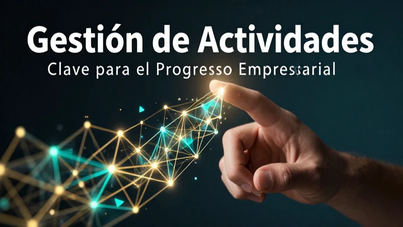 Actividad: Definición, Importancia y Concepto Esencial 6 La gestión de actividades impulsa el progreso empresarial