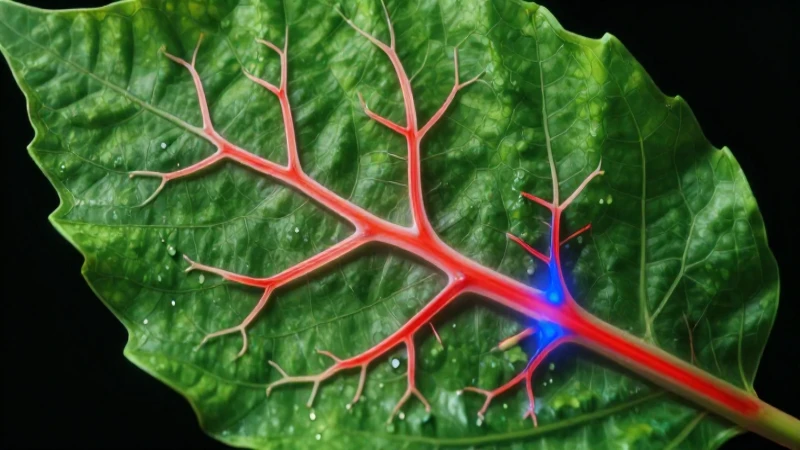Qué actividades con plantas muestran el transporte de nutrientes 6 Sección de hoja verde brillante con sistema vascular vibrante