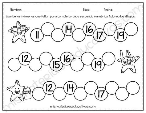 actividades creativas de numeros del 1 al 15 para preescolar 1