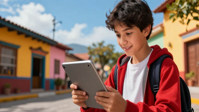 Autoaprendizaje con tablet en Xela