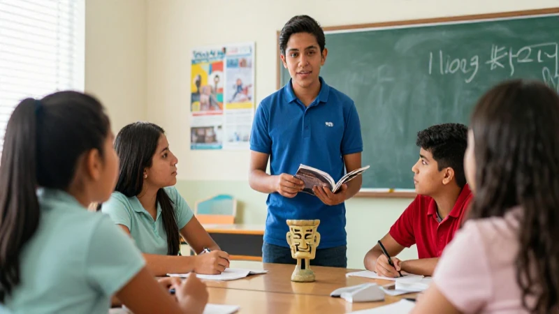 Profesora mexicana enseña historia con artefactos