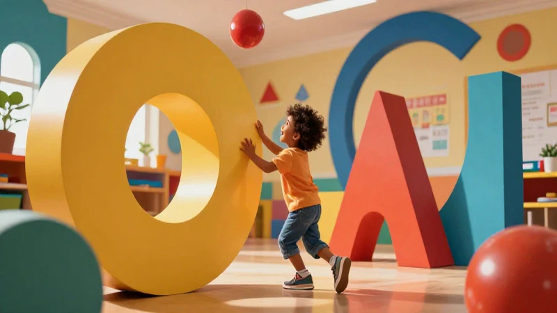 Actividades creativas de números del 1 al 15 para preescolar 5 Niño feliz aprende con formas geométricas coloridas