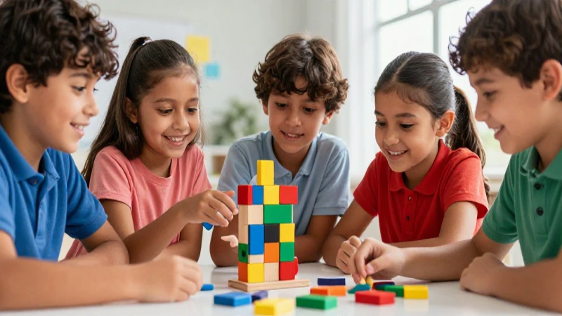 Niños diversos sonrientes en puzle educativo vibrante