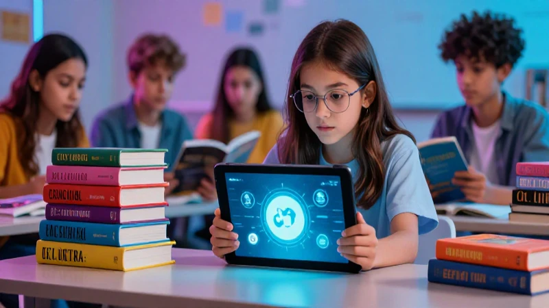 Lectura digital y potenciación escolar