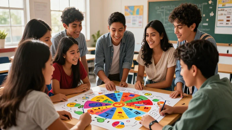 Estudiantes mexicanos colaboran en un proyecto creativo