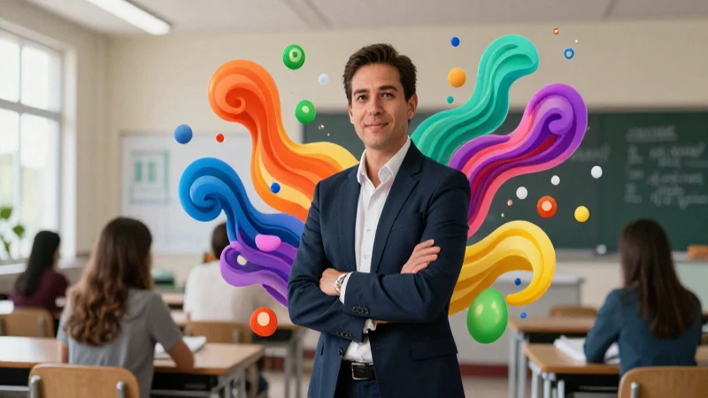 Educador mexicano, arte abstracto en el aula