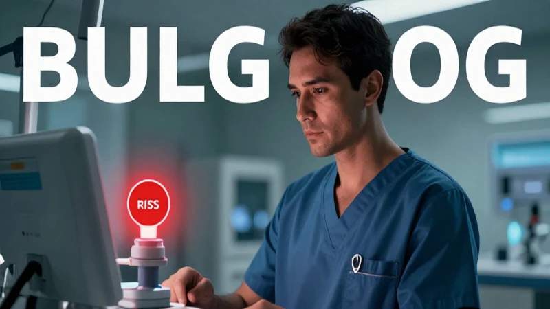 Acto insegura: definición, ejemplos y su impacto en medicina 4 Portada médica impactante con indicador de riesgo