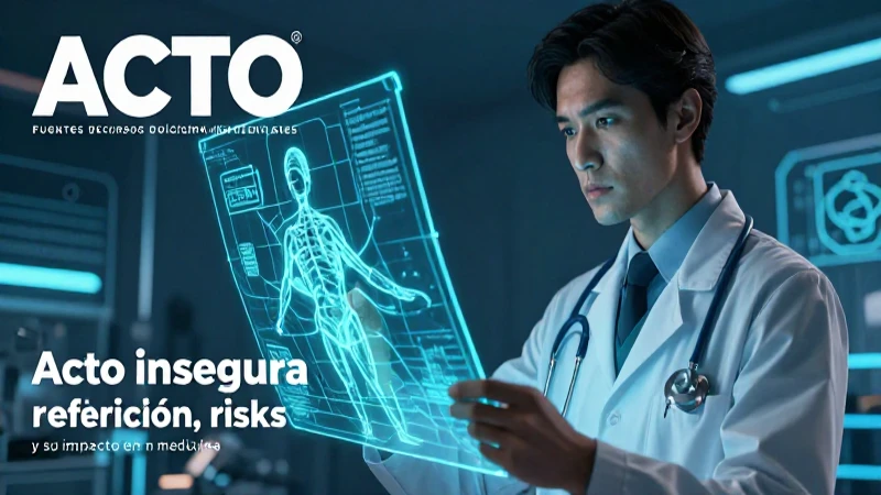 Acto insegura: definición, ejemplos y su impacto en medicina 8 Análisis médico de riesgos con holograma