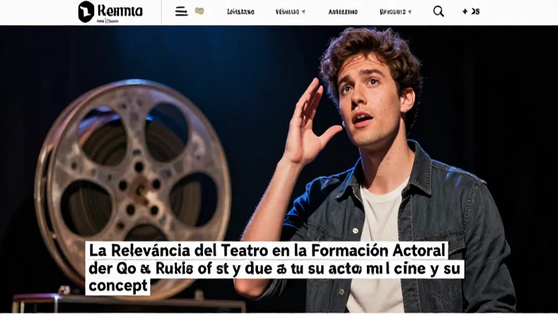 Actor en escenario: teatro y cine