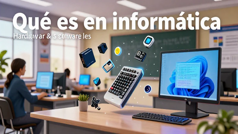 Hardware y software son los pilares de la informática