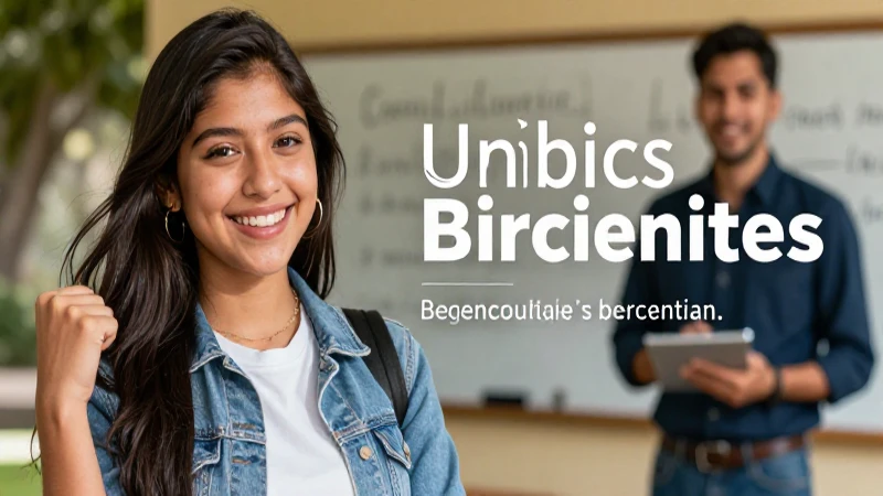 Ilustración vibrante de estudiante y gramática