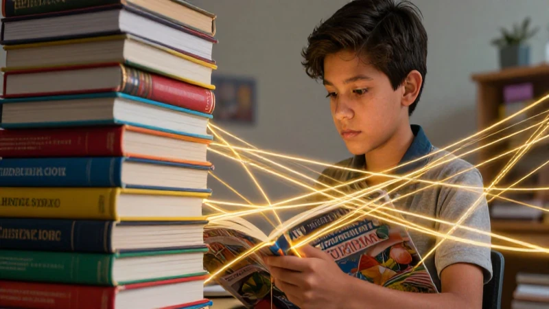 Estudiante mexicano con red de conocimiento
