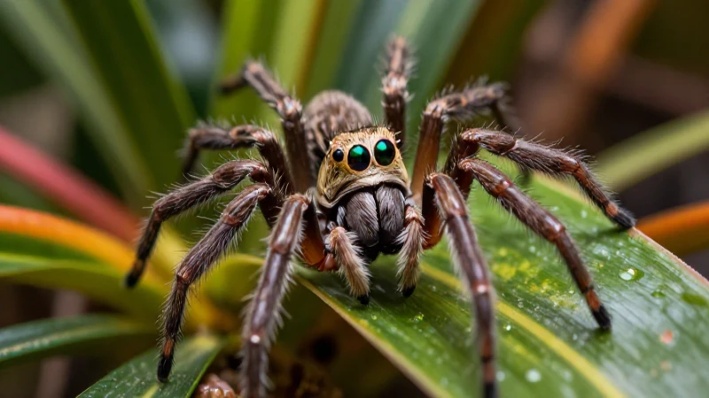 Te gustaría escuchar divertidas adivinanzas sobre arañas 3 Adivina con estas arañas tropicales vibrantes