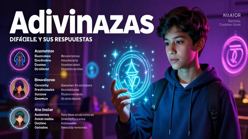 40 adivinanzas difíciles con respuestas