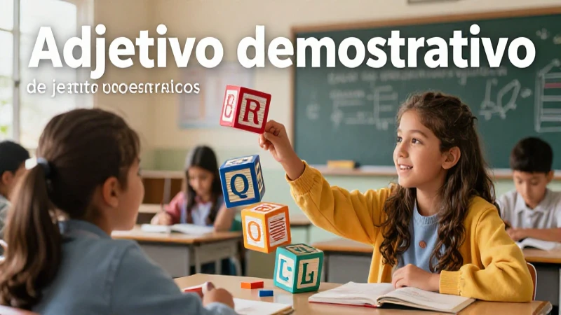 Ejercicios claros sobre adjetivos demostrativos