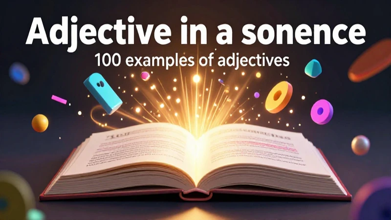 Aprende adjetivos con un diseño impactante