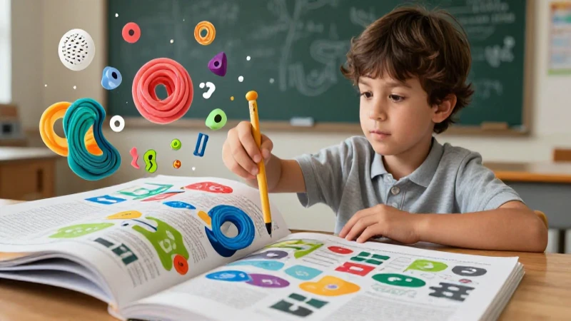 Joven aprende estructuras abstractas en estética moderna