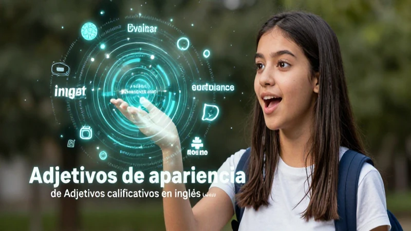 Ilustración dinámica de estudiante aprendiendo inglés
