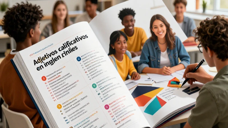 100 ejemplos de adjetivos calificativos en inglés