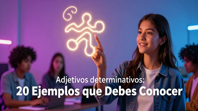 Los adjetivos determinativos mejoran la comunicación clara