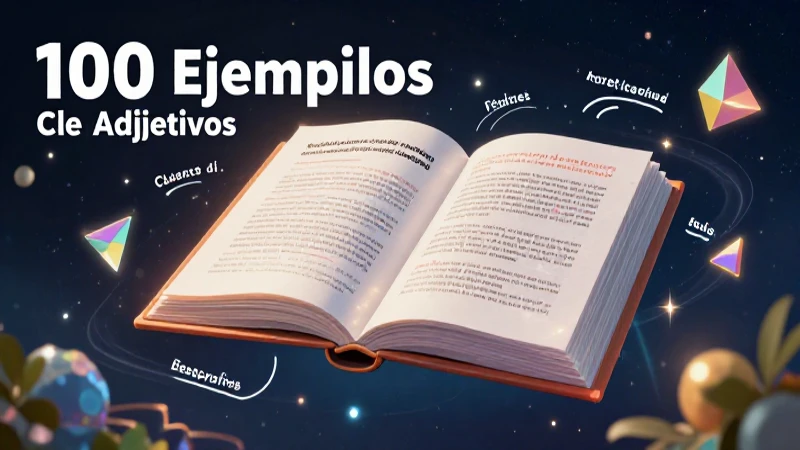 Adjetivos Ejemplos: 100 Ejemplos Clave y Explicativos 3 Ilustración de tipos de adjetivos explicativos