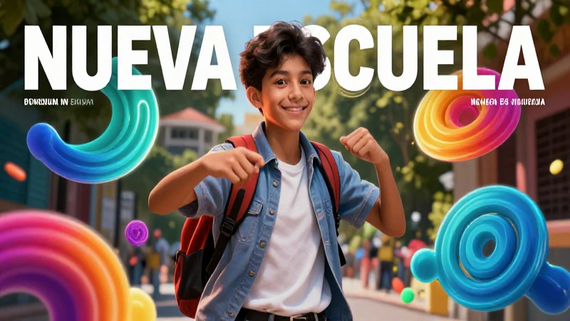 Adjetivos Ejemplos: 100 Ejemplos Clave y Explicativos 10 Estudiante dinámico con estética educativa moderna