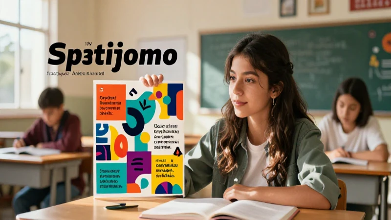 Estudiante interactúa con conceptos abstractos en una clase