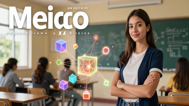 Estudiante moderna ilustra estructuras lingüísticas abstractas