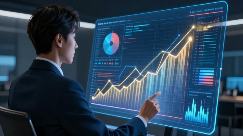 Liderazgo moderno mostrando crecimiento empresarial digital