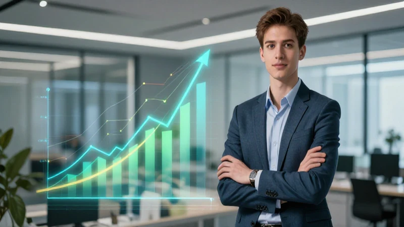 Joven ejecutivo profesional en un entorno moderno