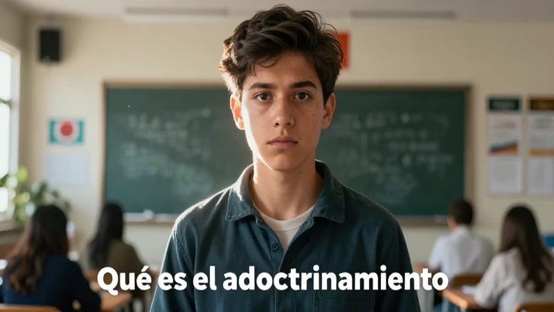 Conceptualización visual del adoctrinamiento