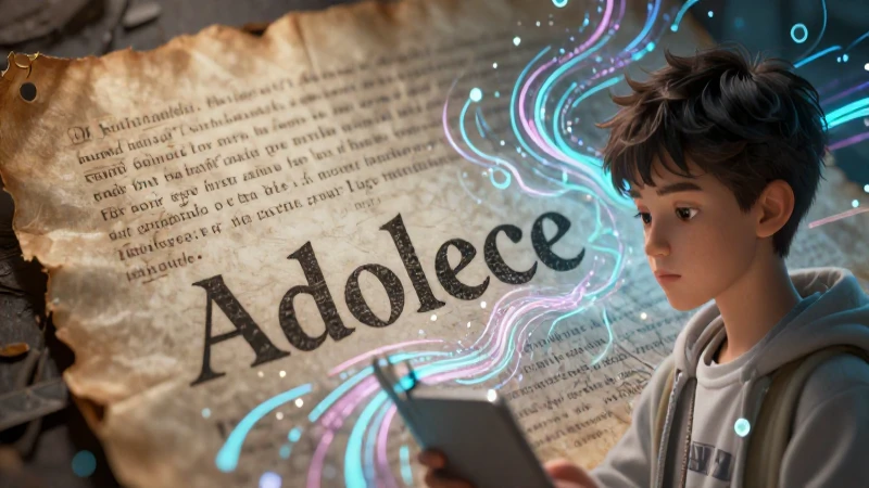 Ilustración detallada que define el término Adolece