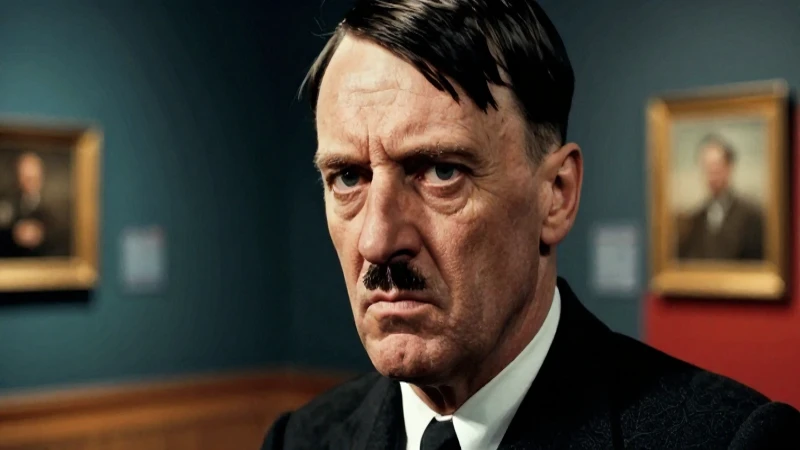 Retrato hiperrealista y dramático de Hitler