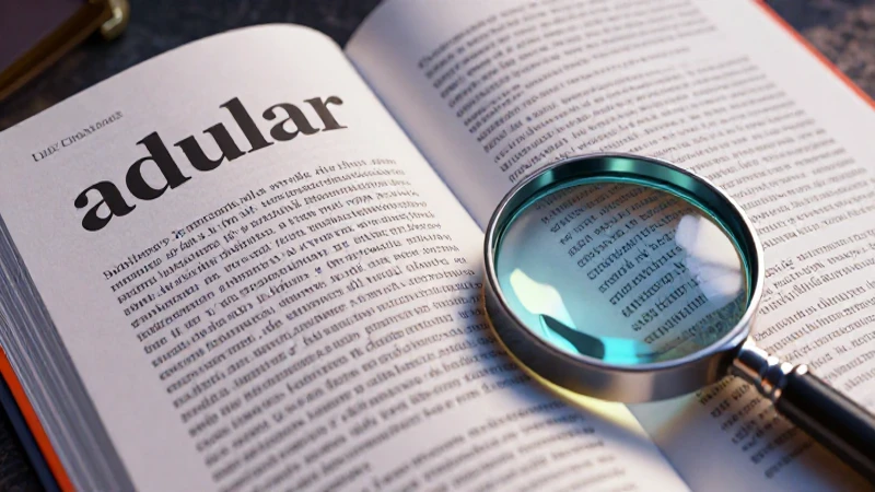 Adular significa halagar o elogiar excesivamente
