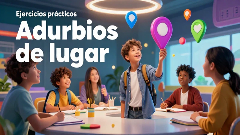 50 ejercicios para dominar adverbios de lugar