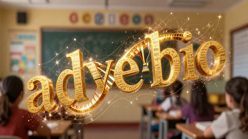 Qué son los adverbios y sus características y ejemplos 3 Imagen educativa y estilizada de adverbios