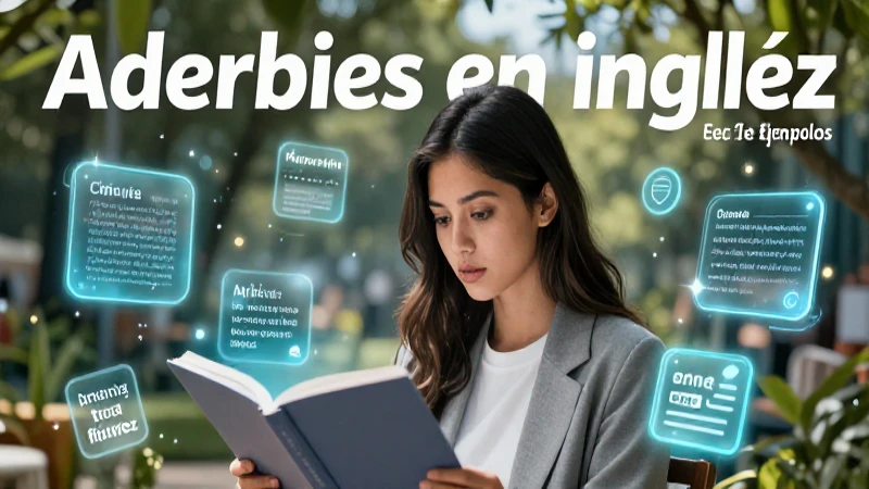 Clasificación de adverbios en inglés para fluidez