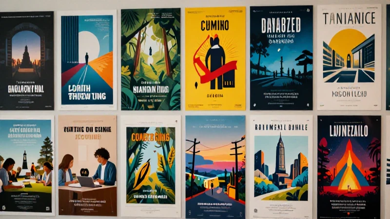 Posters académicos modernos, vibrantes y profesionales