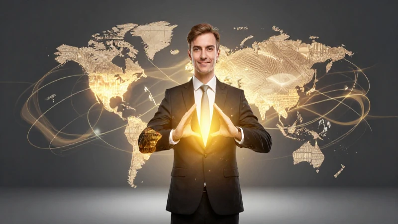 Liderazgo global, luz dorada y modernidad