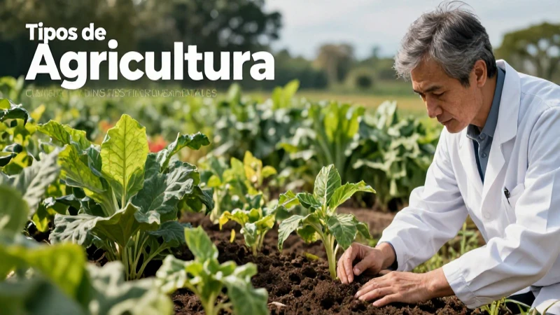 La agricultura clasifica tipos, conceptos y fines
