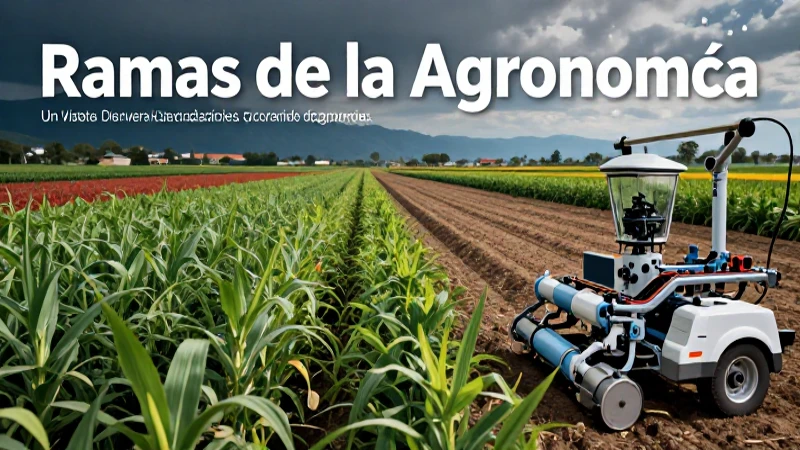 Especializaciones modernas de la agronomía