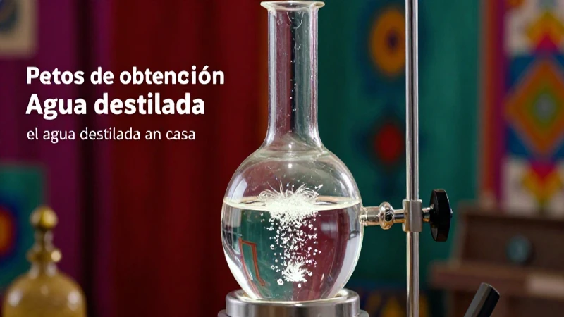 Destilación sofisticada para agua pura