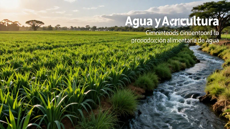 Agua y agricultura sustentan la vida y la comida