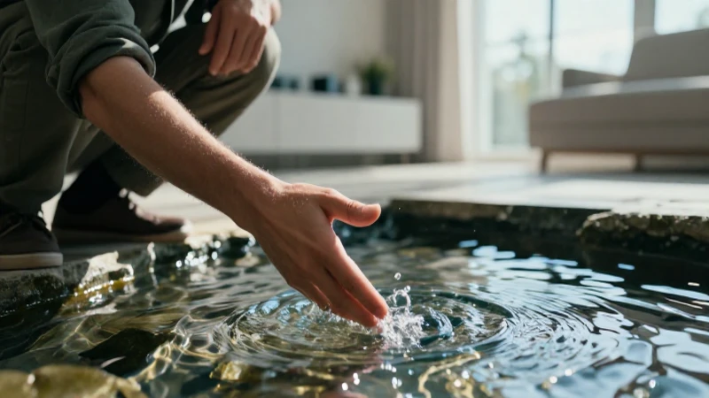 Agua pasa por mi casa: Cate de mi corazón revelado 6 Retrato reflexivo de conexión emocional con el agua
