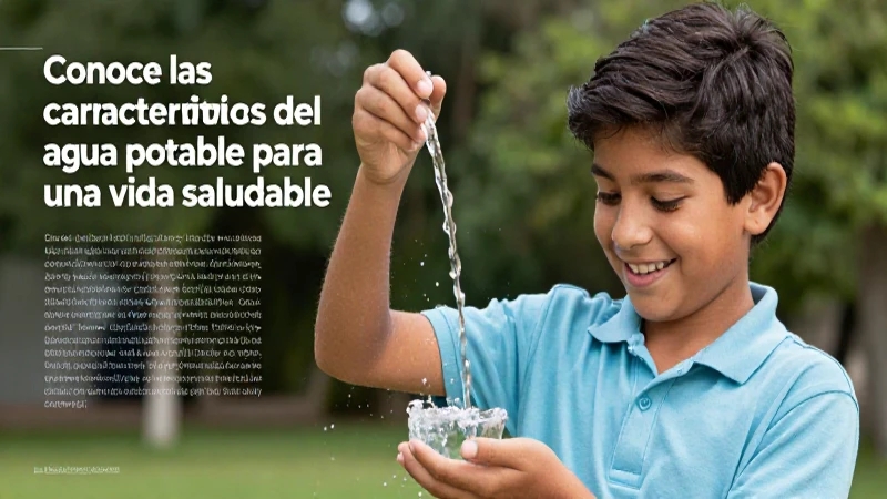 Conoce las características del agua potable para una vida saludable 5 Recursos sobre agua potable para una vida saludable