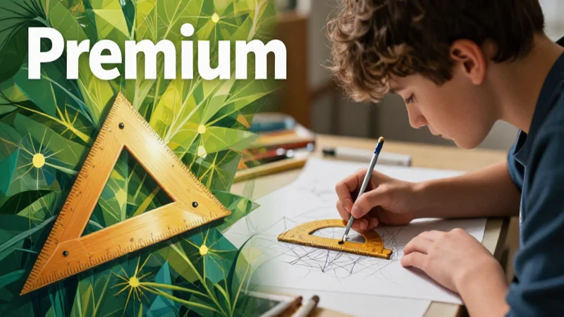 Domina los agudos ángulos: consejos y técnicas para un diseño preciso 5 Geometría educativa hiperrealista en portada
