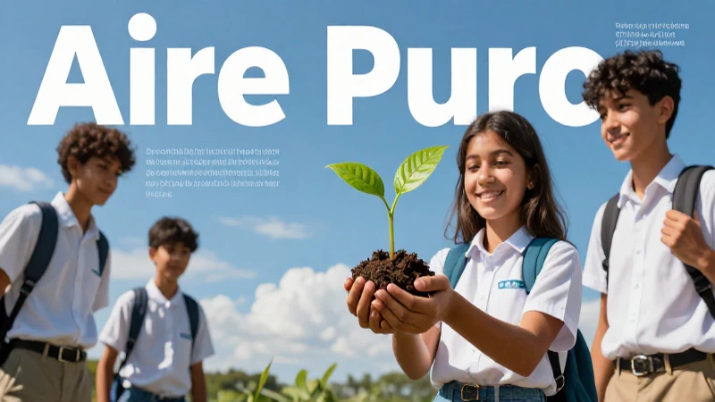 Promoviendo aire puro y medio ambiente